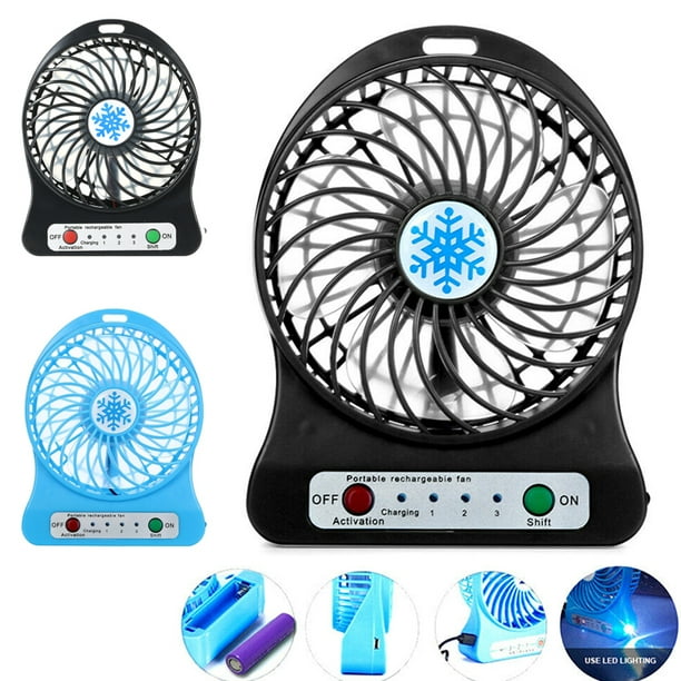 Details about / Portable Mini Desktop Electric Fan Personal Air Cooler Desk USB Charging Fan